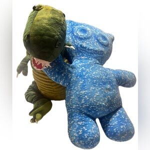 Green and Blue Reptile Plush Toy Set